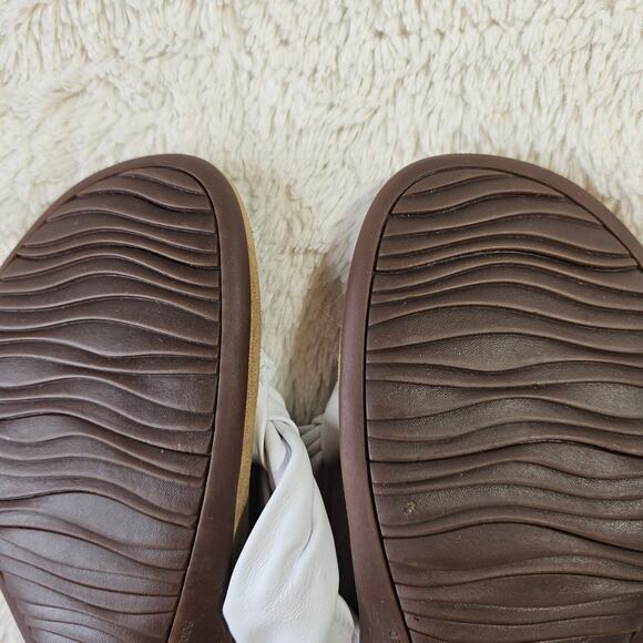 Vionic Ws Pippa Sz9 EU41 white Soft leather thong slide Toe Post slippers Cruise - Picture 14 of 16